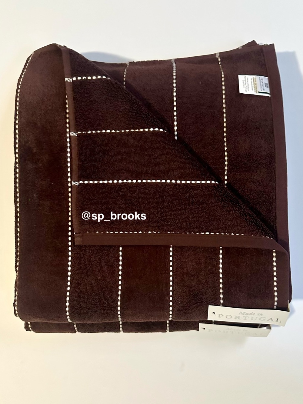 🎁6PC FELPINTER Velour Bath Towel Set - Brown - Cotton, Super Soft & Absorbent - Picture 4 of 6